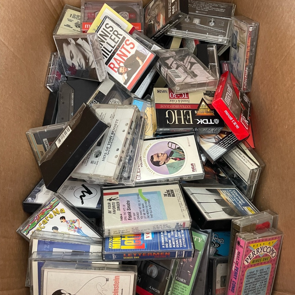 Assorted artist cassette tapes
